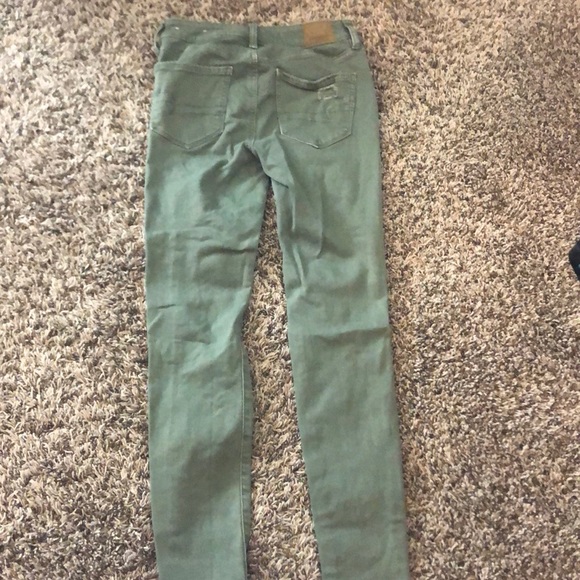 army green AMERICAN EAGLE skinny jeans - Picture 2 of 3